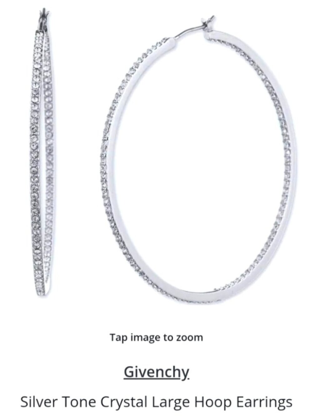 NWT Givenchy Hoop Earrings